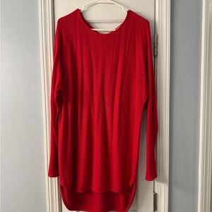 Michael Kors Red Tunic Sweater